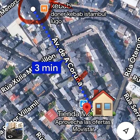 Διαμέρισμα La Casa De Elena Con Terraza En El Centro Lugo